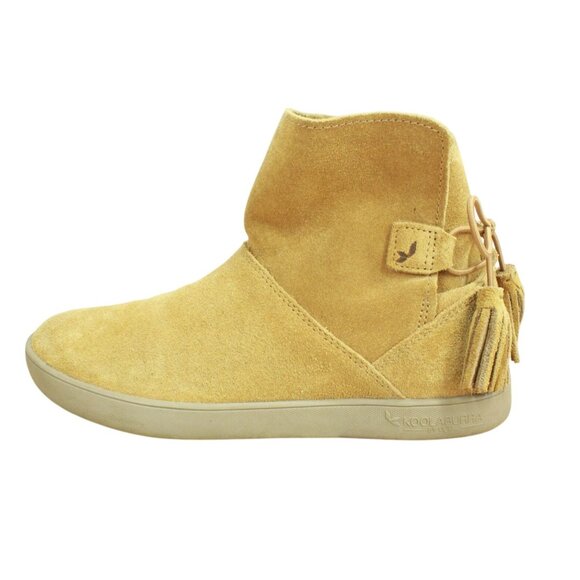 Koolaburra by UGG Skyller Chestnut Women's Suede Bow Tassel Booties 1092579 Sz 6 - Picture 1 of 9